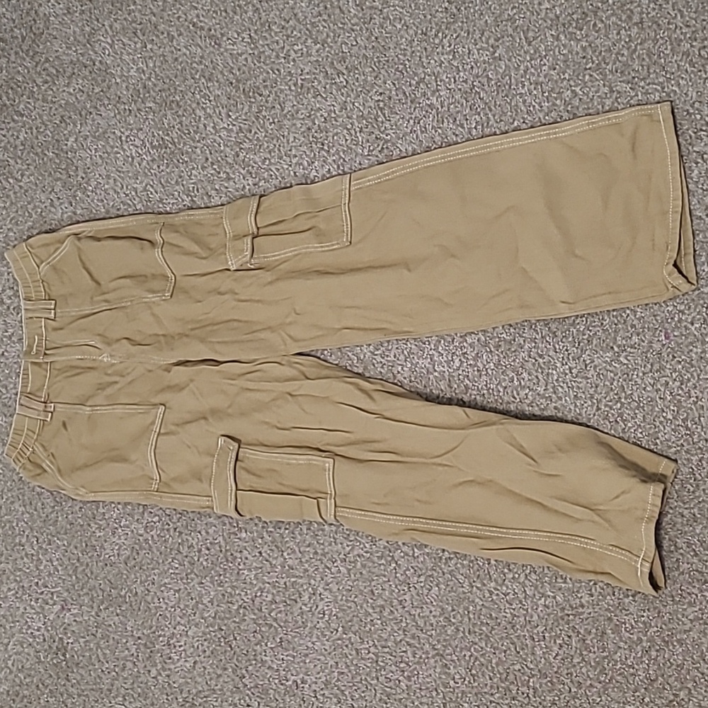 Small Khaki Oversized Pants